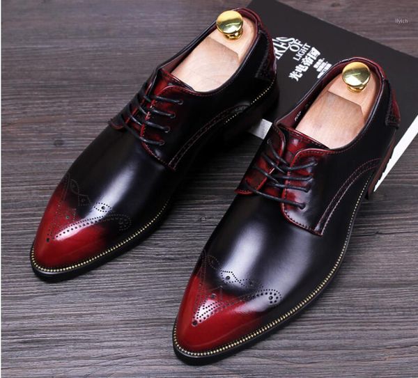 

dress shoes fashion trend 2021 men's formal leather mens business leather1, Black