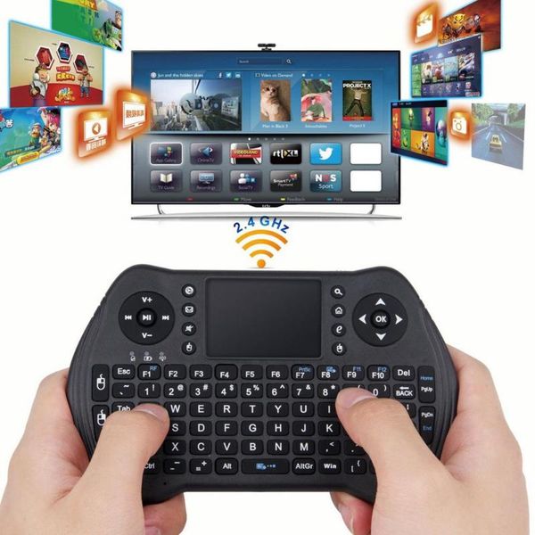

2020 wireless keyboard mt10 2.4ghz mini wireless keyboard with touchpad for android tv box pc laptop