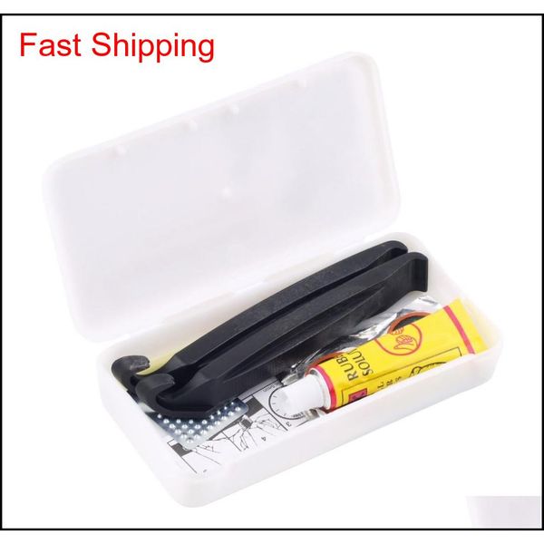 

1set cycling bicycle bike repair fix kit flat rubber tire tyre tube patch glue new 5lvhs