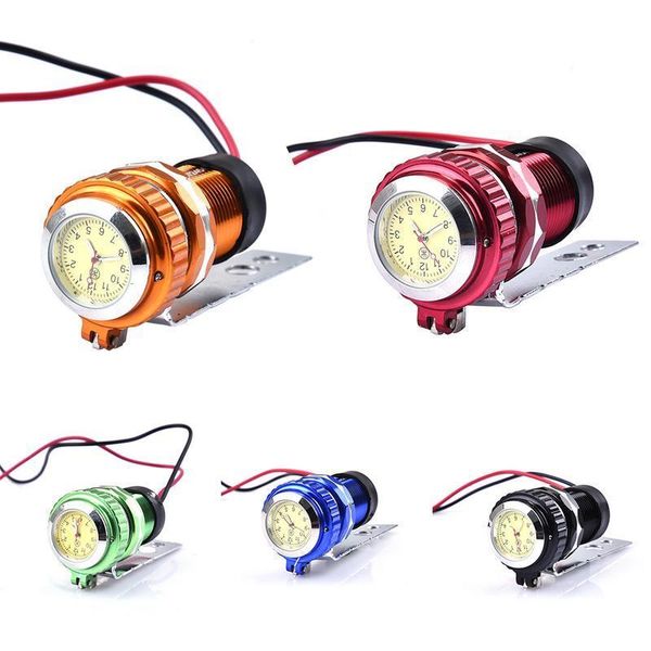 

12v motorcycle modified accessories car with watch waterproof mobile phone charger cigarette lighter usb moto