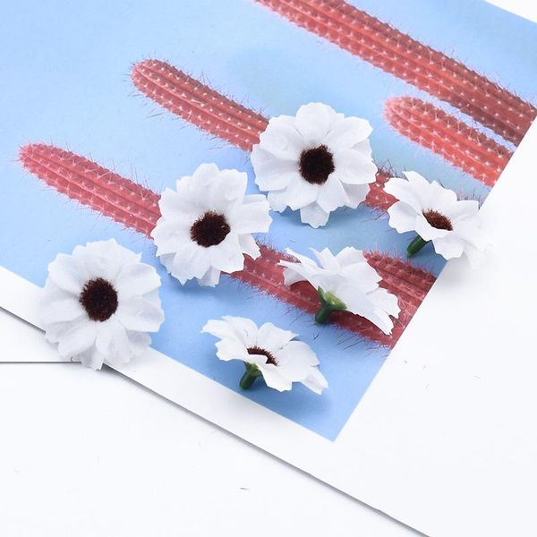 

10 20 30 шелковые цветы ромашки для скрапбукинга декоративные цветы венки diy подарки коробка флористика дешевые искусственные цветы bbyoek