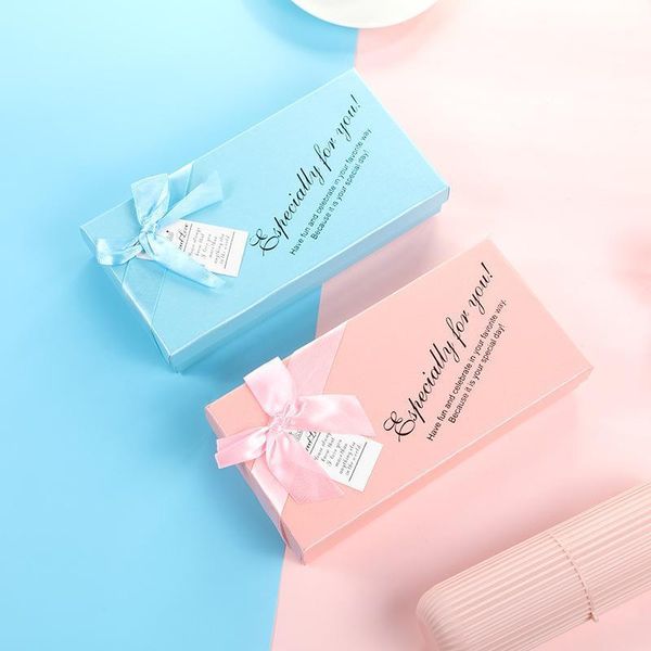 

gift wrap 6pcs sweet candy box with ribbon 18grids chocolate pastry paper package'specially for u'for boys girls valentine's