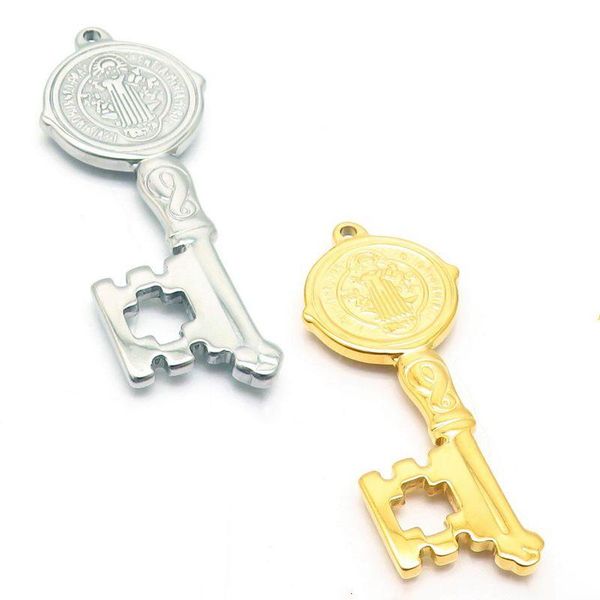 

charms vintage stainless steel metal love heart key lock pendant diy jewelry making findings accessories craft 1pcs/lot, Bronze;silver