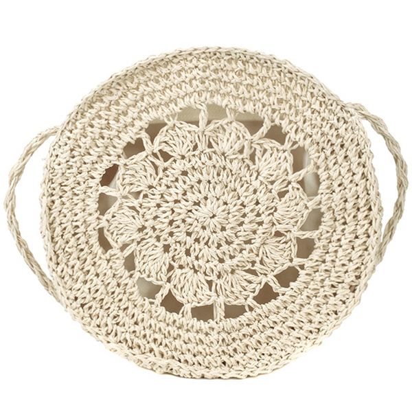 

new-summer bags women rattan straw bag woven round handbag crossbody beach bags