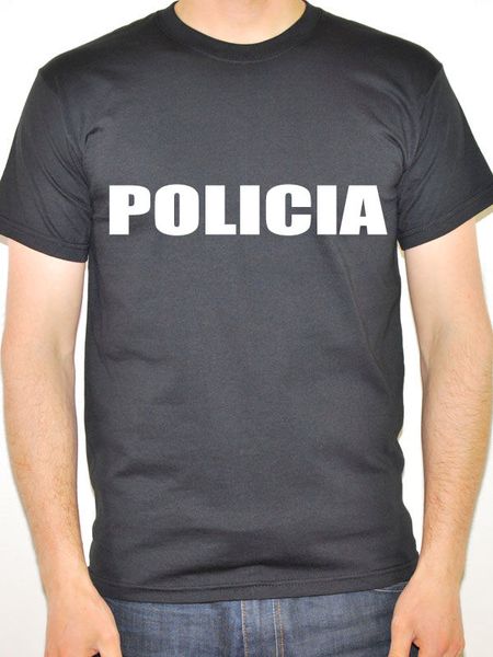 

summer youth round collar customized t-shirts policia - spanish police novelty fun themed mens tee shirt sport hooded sweatshirt hoodie
