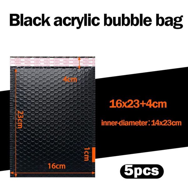 

5pcs bubble mailers padded envelopes lined poly mailer self seal black for book magazine lined mailer self seal black mailer bag h wmtkud
