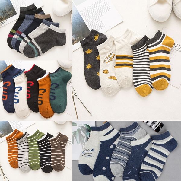 

aoyo0 waist cotton boat cotton socksmen's breathable sweat absorption invisible outdoor business low summer sports boat socks socks c35, Black