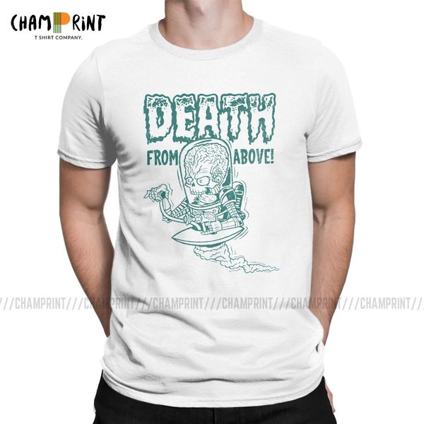 

death from above men's mars attacks movie alien novelty tees short sleeve round collar unique sport hooded sweatshirt hoodie men t shir
