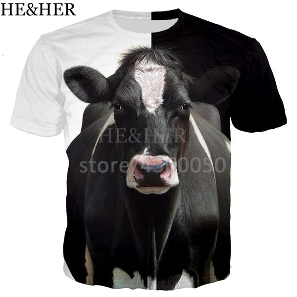 

new style animal cow 3d print shirts hentai harajuku oversized men clothing