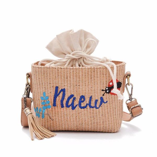 

2020 new wave shoulder crossbody bags for women spring summer garden wind bucket ladies package leisure bags embroidery handbag