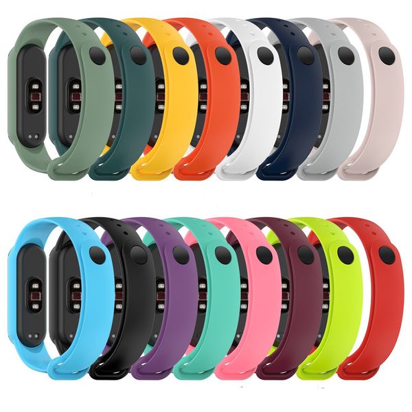 

for xiaomi mi 5 tpu silicone smart bracelet wristband band replacement strap miband 5 smart bands strap watch band