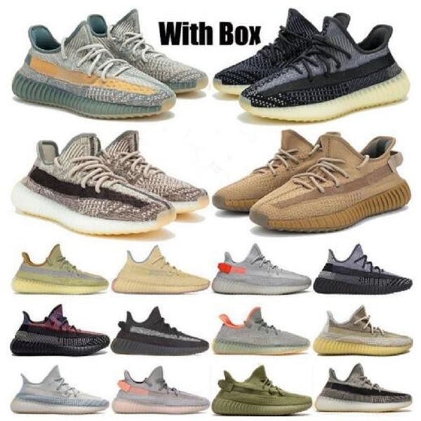 

us13 mens running shoes women sports sneakers kanye west desert sage static earth zyon tail light cinder v2 zebra