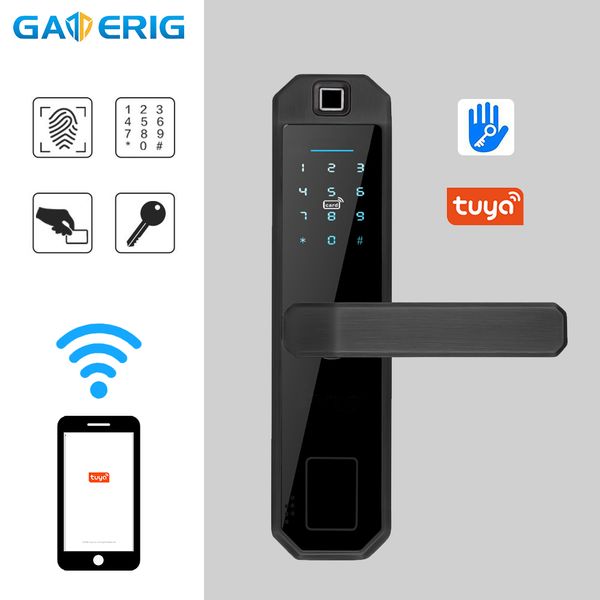 

lock door smart fingerprint office security interlligent home door lock with emergency key smart lock