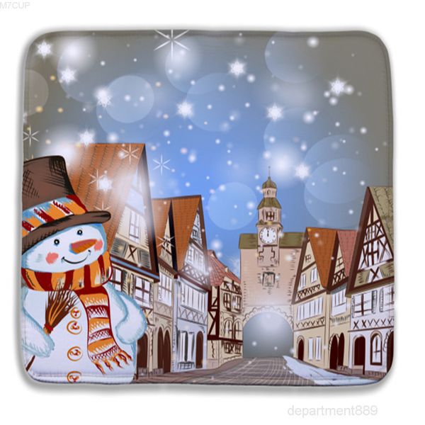 

40*60cm christmas carpet 3d non-slip bath toilet bathroom mat for living room floor mats kitchen rug doormats