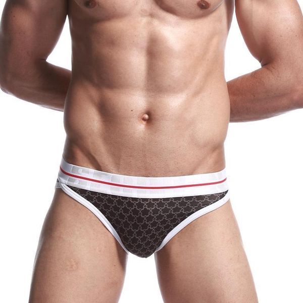 

new coming men's briefs low-rise cotton underwear comfortable fashion male brief1, Black;white