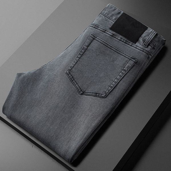 

selling r men's luxury jeans, deep-washed high-quality motorcycle jeans, men's, blue, high-match ladies casual jeans