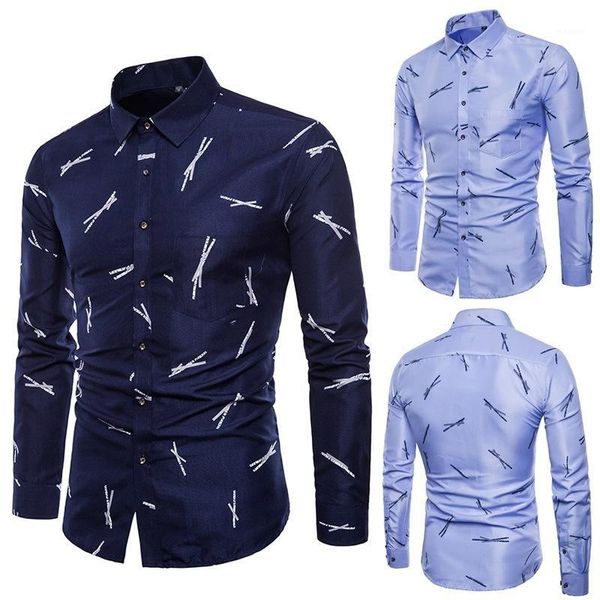 

autumn korean style long sleeved slim printed shirts business casual men shirt masculine streetwear1, White;black