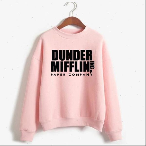

women dunder mifflin inc paper company wernham hogg tv show michael scott space sweatshirt office tv hoodie men, Black