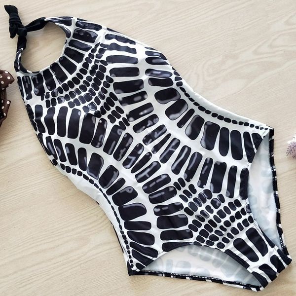 

xxl large size swimwear one piece swimsuit women 2020 high neck monokini bandage bathing suit halter bodysuit bather beachwear y200824, White;black