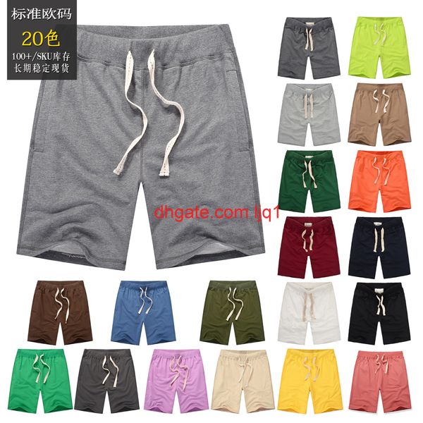 

new 2021 men's shorts summer casual capris middle pants beach pants large drawstring sports pants men's large underpants, White;black
