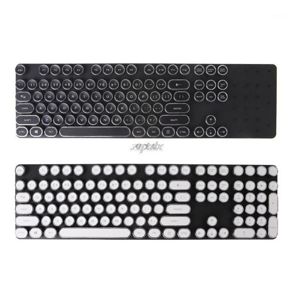 

keyboards diy keycap retro steam punk typewriter mechanical keyboard 104 87 standard keys z09 drop ship1