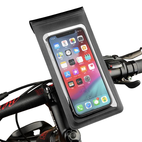 

locle waterproof bicycle for mtb mountain road bike cycling mobile phone holder bag case touch screen