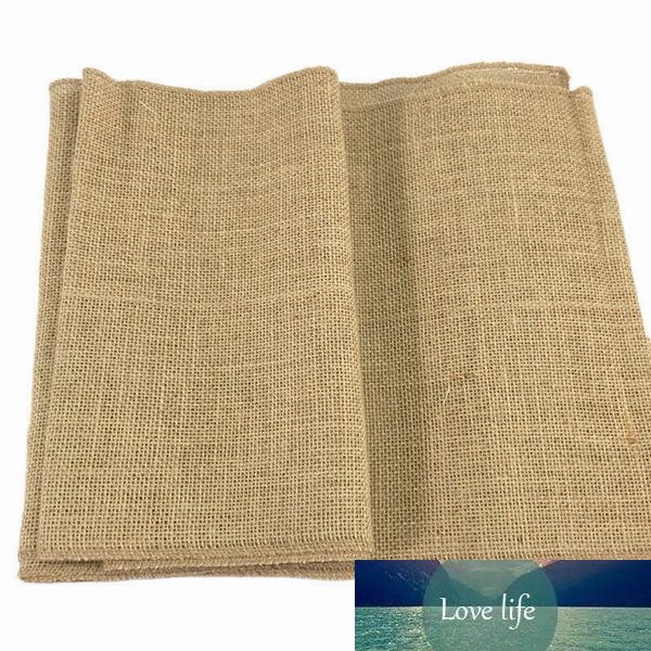 Hessian Jute Burlap Table Runners Sobreposição para Casamentos Eventos Party Hotel Home Cozinha Decoração Tablecloth Juta Rústica