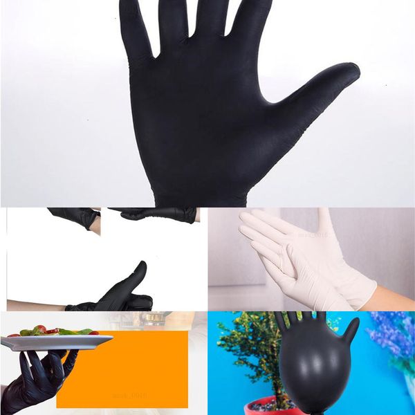 

100pcs rubber protective gloves nitrile latex disposable cleaning glove for kitchen garden ship x5fy