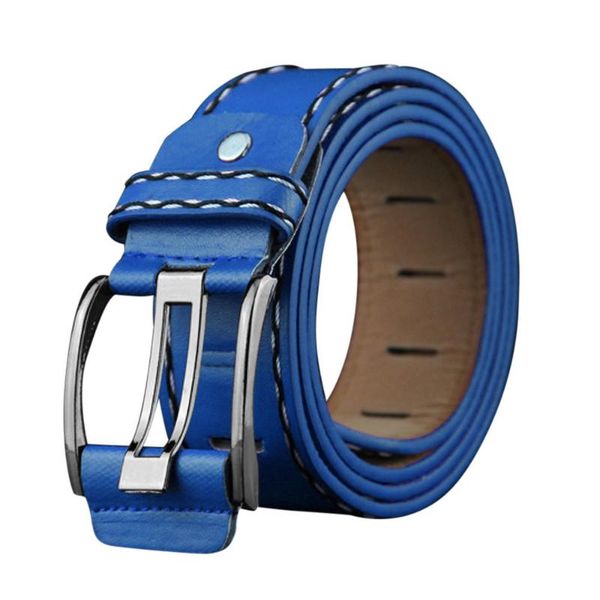 

belts belt for fashion men women leather smooth girdle buckle waistband leisure strap suit pants jeans adjustable, Black;brown