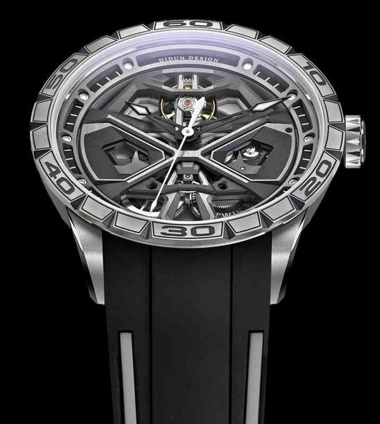 

didun new men sport automatic mechanical watches brand luxury sapphire stainless steel military watch, Slivery;brown