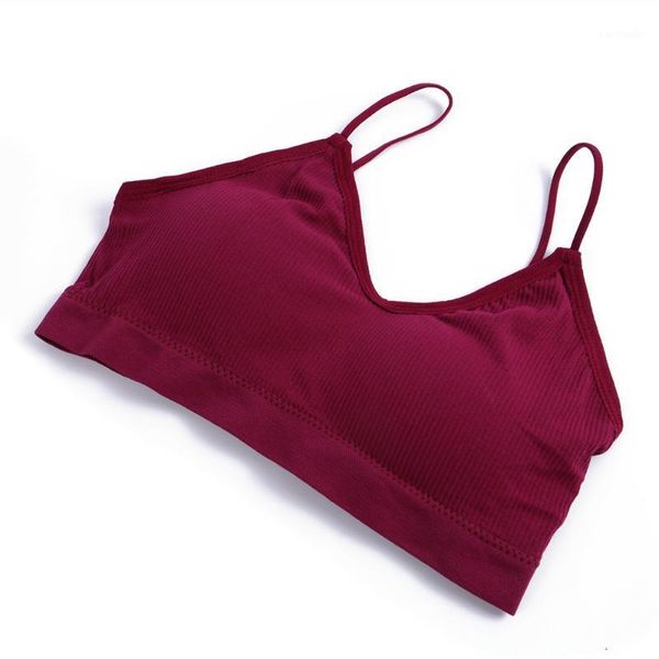 

gym clothing 2021 arrival sport bras women underwear for threaded girls anti - exposure underwear.1, White;black