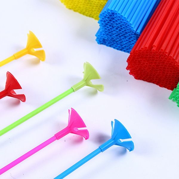 

30cm latex stick white balloons holder sticks with cup wedding birthday party inflatable balls decor balloon accessories