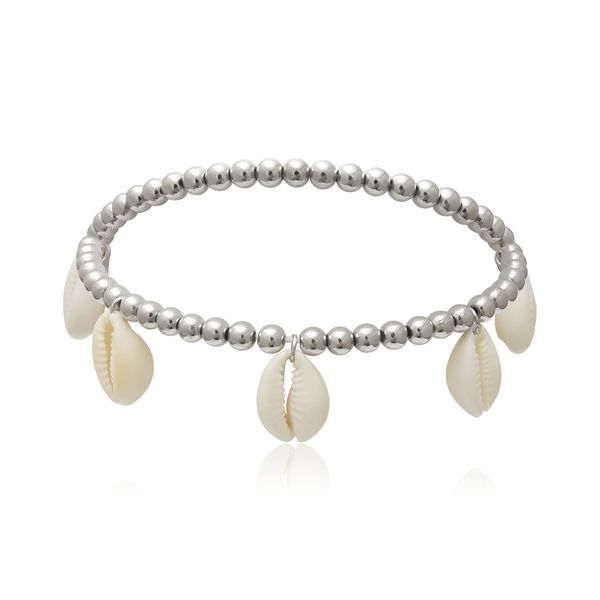 

10pcs / lot геометрический ручная работа из бисера металл цепь европейского бич подвесок shell ножных для женщин отпуска сувенирной barefoot, Red;blue