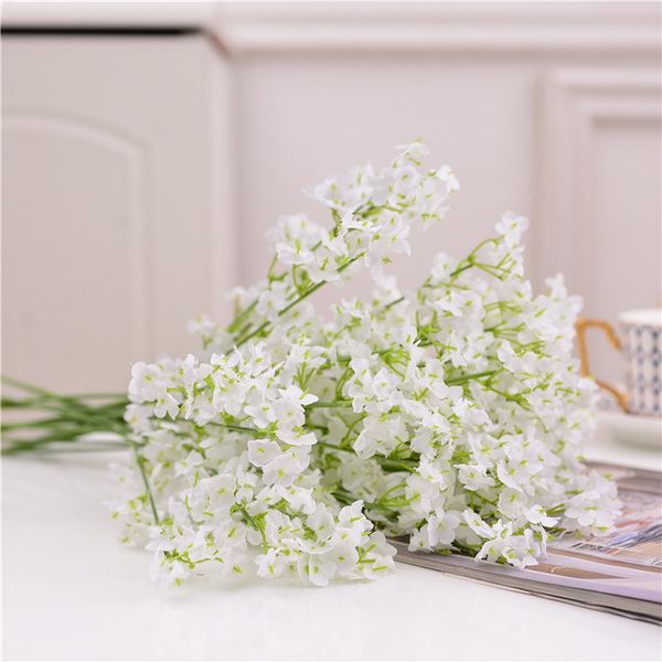 

2 fork gypsophila paniculata lover festival pgraphy bride hand stick flower with flower decoration flower matching silk flowers c0d7