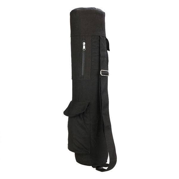 Yoga Mat Storage Bag Многофункциональный холст йога сумка большой емкости спортивные фитнес йоги пилатес рюкзак с карманом чайника Q0705
