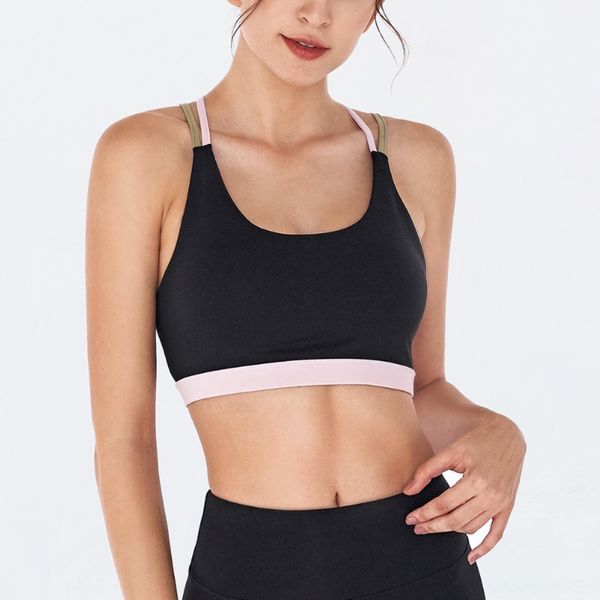 

8re3z new bra sports yoga clothing women's yoga clothing underwear fitness back vest shockproof zcuwe sports underwear gathered, Gray