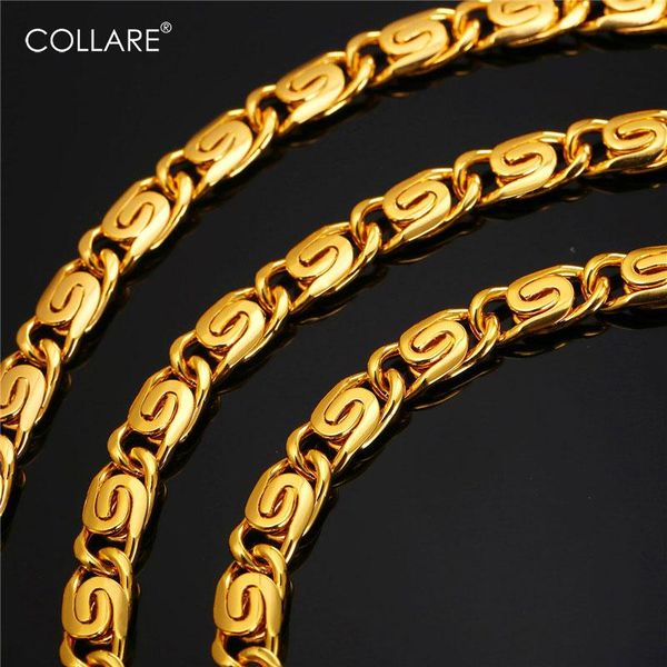 

collare snail link chain для мужчин ожерелье gold / silver цвет hiphop ожерелья оптовых мужчин ювелирного узла n129