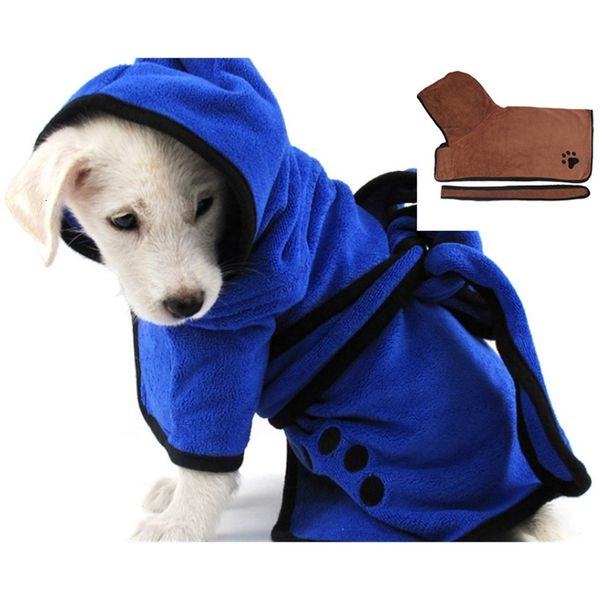 

new bathrobe fast dry pet towel quickly absorbing water bath robe for dog and cat