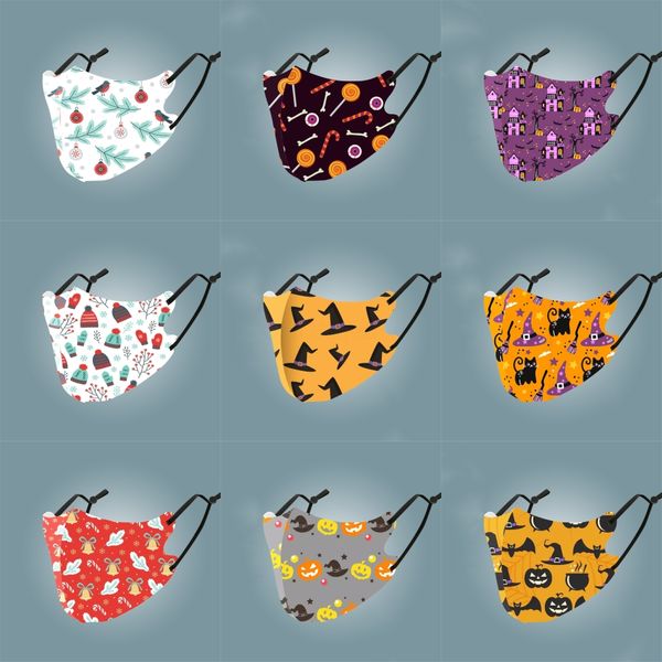 

fashion trend digital printed anti-fog masks washable breathable dustproof prective masks#682, Black