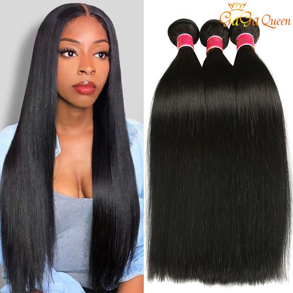 

indain straight hair bundles unprocessed raw virgin human hair for women, Black