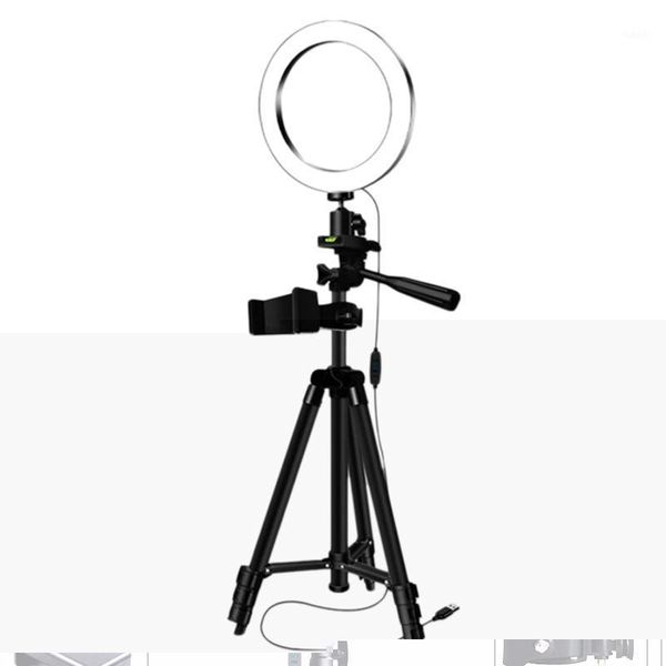 

tripods selfie stick with ring fill light dimmable ring led lamp studio camera light p phone video lamp1