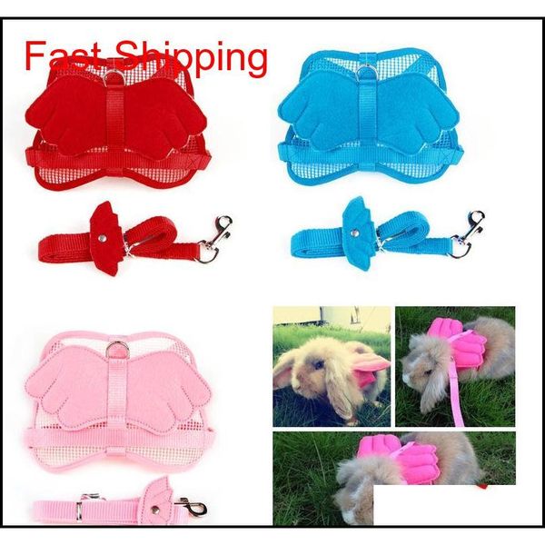

rabbit harness leash adjustable pet angle wing rabbit ferret pig harness leash lead strap ny qyloim dh_seller2010