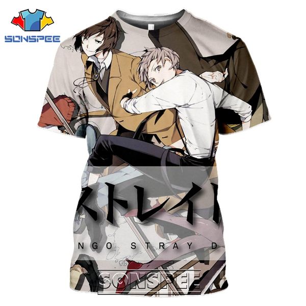 

bungo stray dogs japanese anime 3d print shirts kawaii anime aesthetic men clothing
