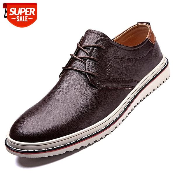 

brand men's casual shoes comfortable breathable mens loafers business men's leather casual shoes office men oxfords dress #bf8g