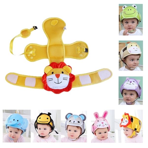 Bebê criança tampão cabeça bebê cabeça proteção chapéu anti-colisão anti-colisão chapéu protetor ajustável capacete de segurança travesseiro para meninos meninas lj201014