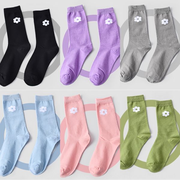 

маленький цветок носок носки женщин моды элегантный стиль цветок нога средних носки medium sockssilk чулки средней трубки длиной трубки весн, Black