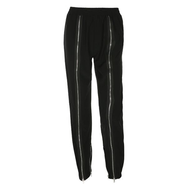 

2021 new women fitness zip up zipper sweat track european footwear women's trackpants manguito capris e4ta, Black;white