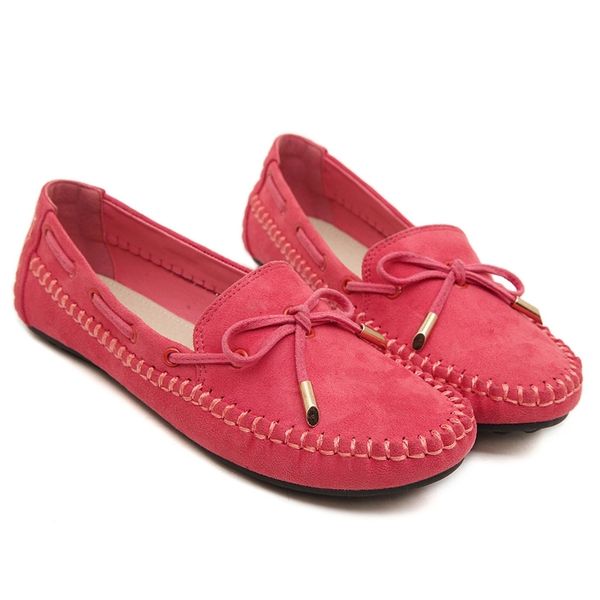 

nubuck loafers women causal shoes fashion women flats 2021 spring summer ballet flats young ladies shoes plus size 41 #ra3q, Black