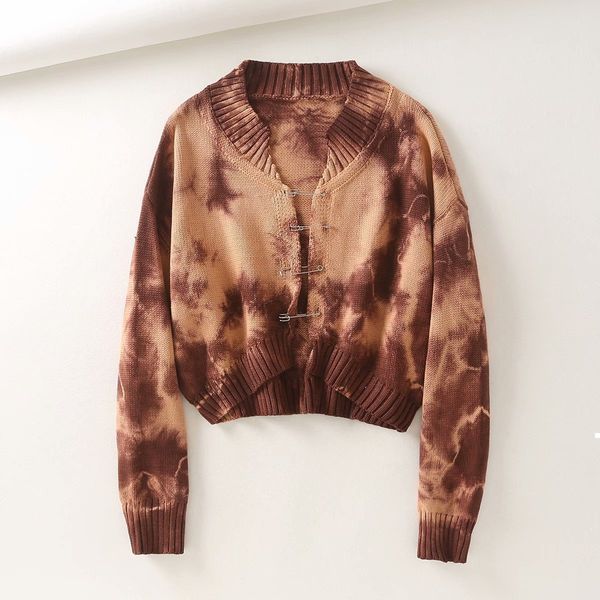 

2021 new cardigan knit shirt harvest women in early autumn woman streetwear clothes aloi 9ah5, White;black