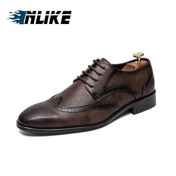 

big size men leather shoes large size formal oxford men formal bordered pointed toe shoes, Black
